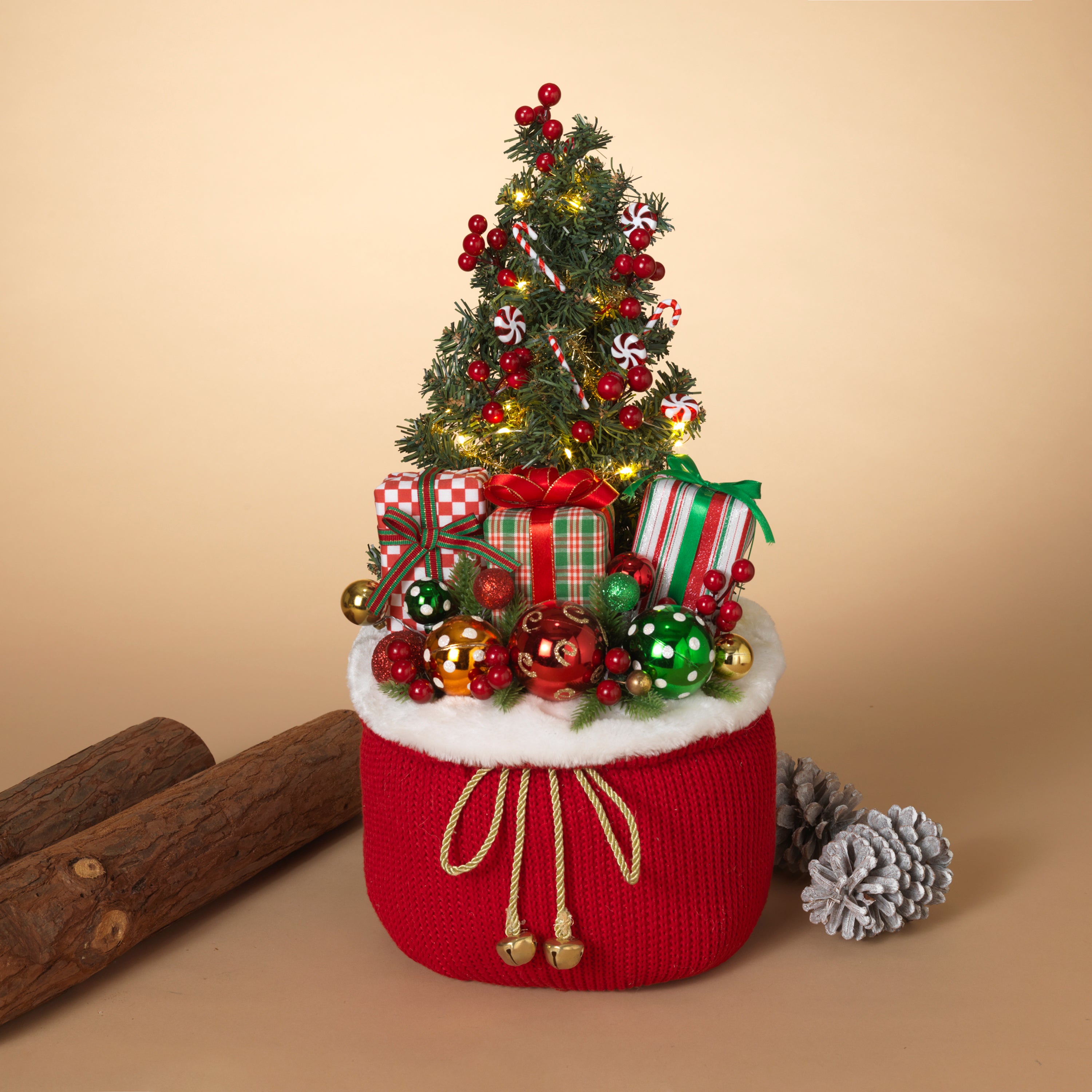Whimsical 21.5 in H Battery Operated Lighted Holiday Gift 2549520EC